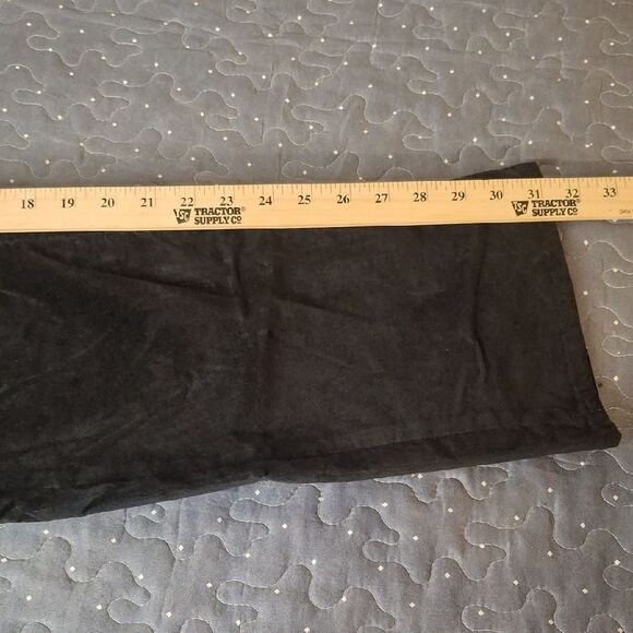 Old Navy Black Velvet extra high rise kicker boot cut pants size 14 - Picture 7 of 7